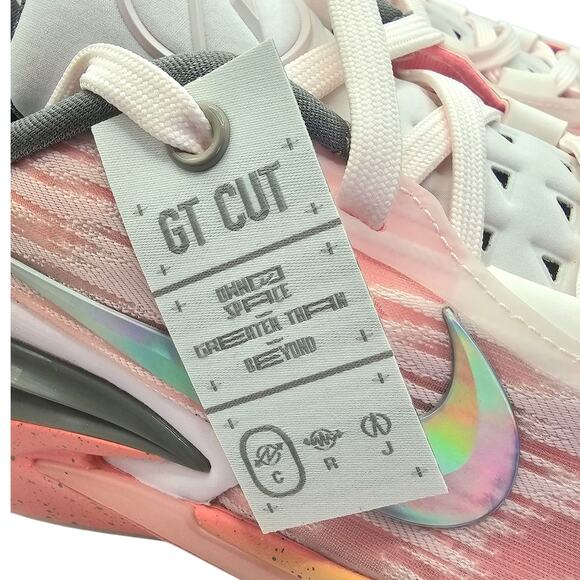 Nike Mens Pearl Pink & Multicolor Air Zoom GT Cut 2 Sneakers - Picture 7 of 12